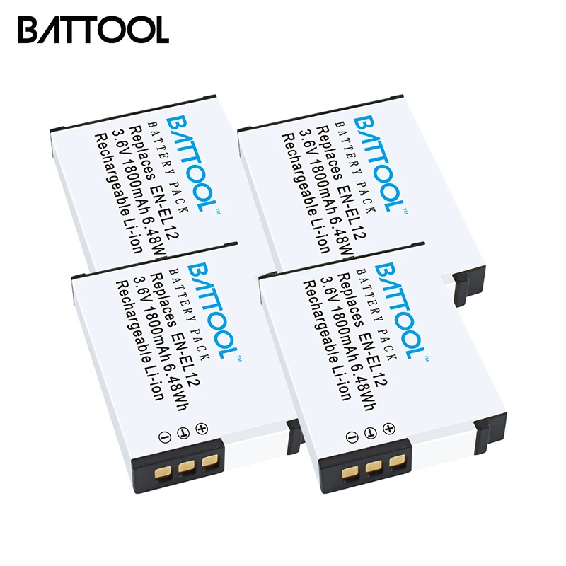 Batcool EN EL12 батареи для камеры Nikon Coolpix S9900 S9700 S9100 S8000 AW120 AW130 S6000 S6100 S6300