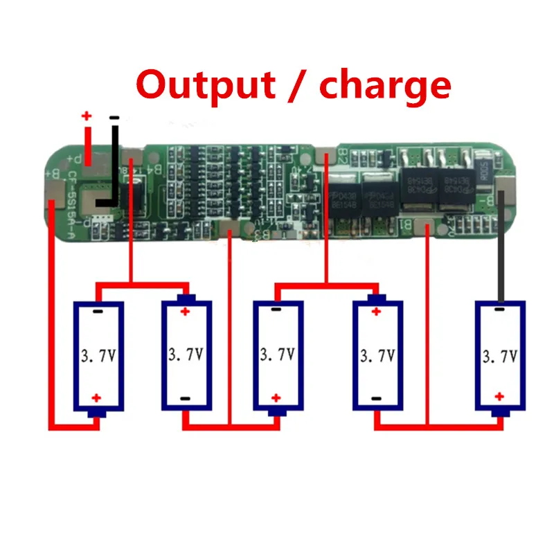 

5S 12A 21V Lithium Battery Protection Board Overcharge /over the flow of protection