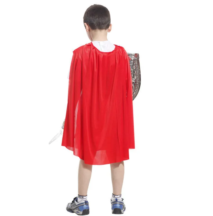 Распродажа костюм Римского солдата для мальчиков Милая Красная накидка