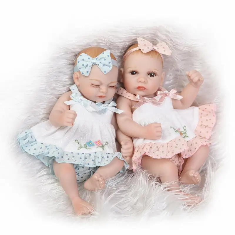 Силиконовые куклы reborn baby 26 см мини кукла девочка alive bebes de silicone настоящие игрушки