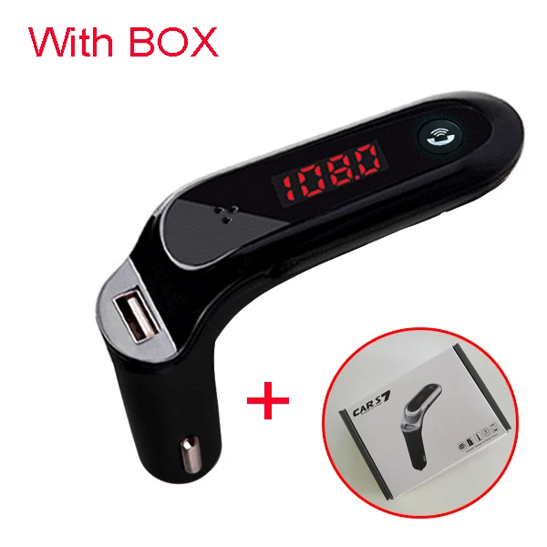 JINSERTA 4-в-1 Hands Free Беспроводной Bluetooth FM передатчик модулятор Автомобильный комплект MP3 плеер SD USB TF ЖК-дисплей автомобильные аксессуары - Название цвета: Black with BOX