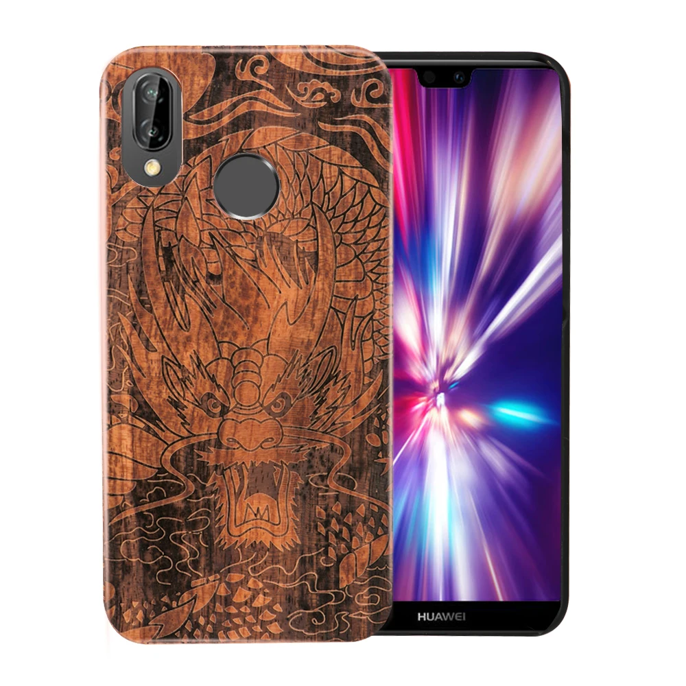 Чехол из натурального дерева+ PC для huawei P30 Pro P20 P10 P9 Plus mate 10 Pro Oneplus 6T 6 5T 5 чехол для телефона