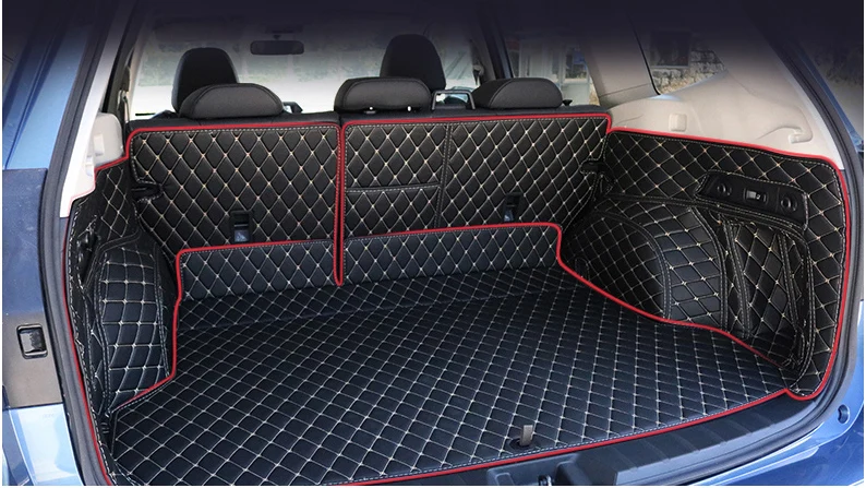 Lsrtw2017 волокно кожа коврик багажника автомобиля для subaru forester SK