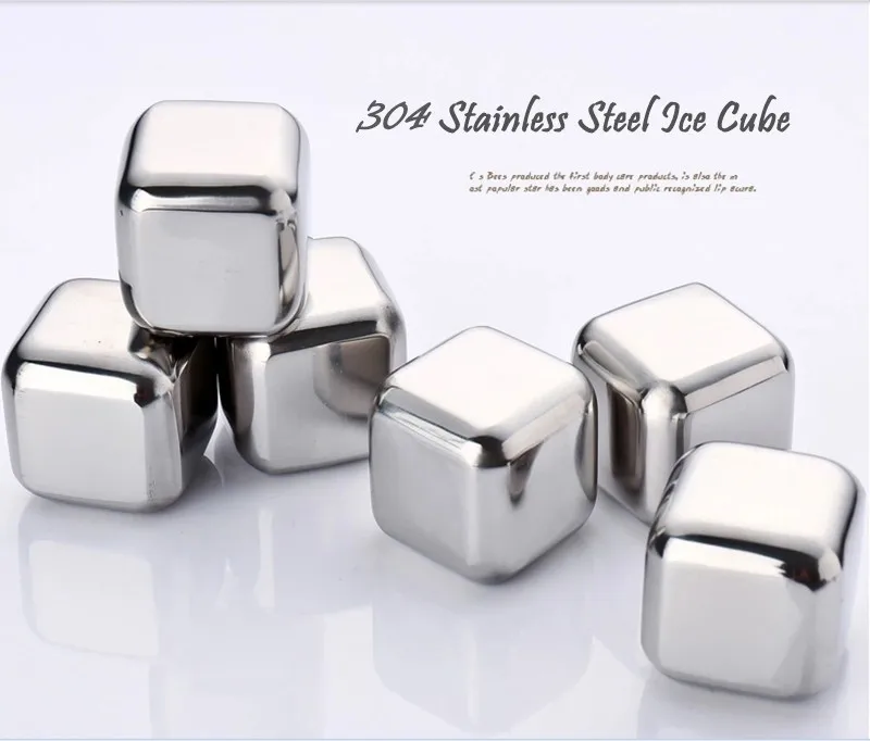 4 шт./лот вино виски пиво камни 440C нержавеющей стали кулер камень рок кубик льда