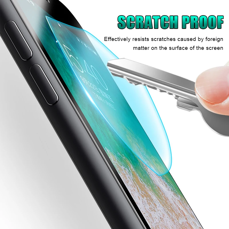 20D изогнутые края полное покрытие защитное стекло на iPhone 7 8 6 6S Plus закаленное для X