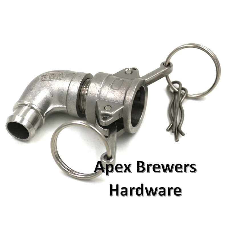 Коленчатый замок с высоким потоком один раз диаметр 5/8 дюйма х 1/2 I.D. Штуцер