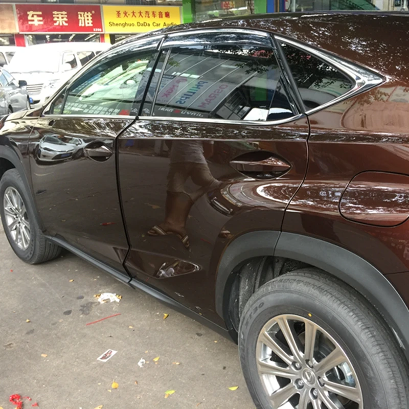Для Lexus NX NX200 NX200T NX300H 2015 2016 2017 ABS пластиковый козырек для окон навесы дефлекторы |