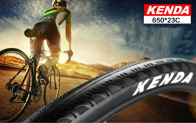 KENDA 650B велосипедные шины 650* 23C 60TPI 23-571 с фиксированной передачей, шины для шоссейных велосипедов, сверхлегкие 251 г, противоударные боковые шины, скользкие велосипедные шины pneu