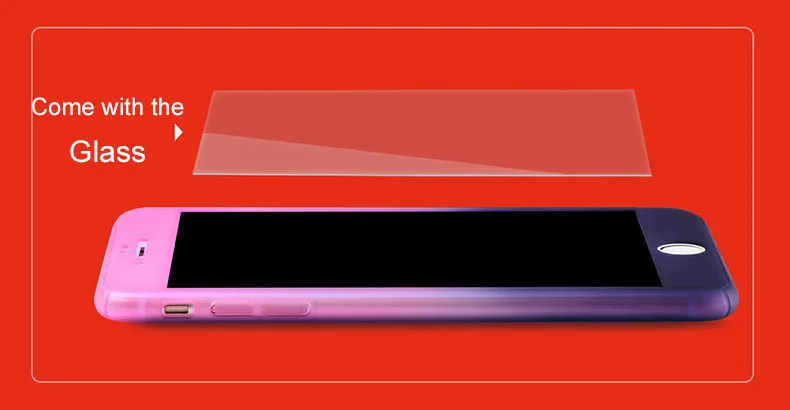 Мобильный телефон Yoteen чехол для IPhone 6 6S с полным покрытием закаленное стекло