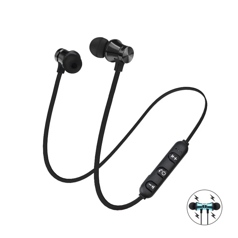 Магнитные притяжения Bluetooth наушники стерео в ухо гарнитуры музыкальные с