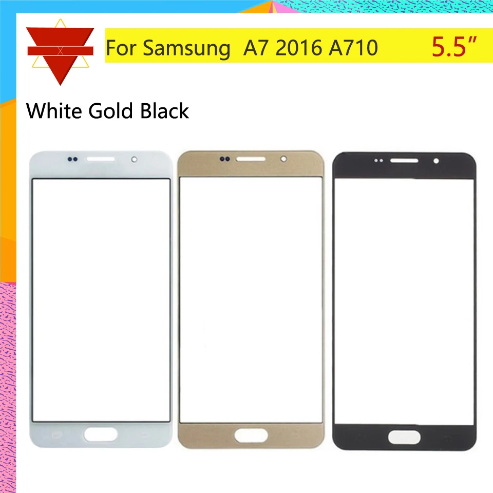 A710 внешний стеклянный сенсорный экран для Samsung Galaxy A7 2016 A710F A710M A710H lcd Передний