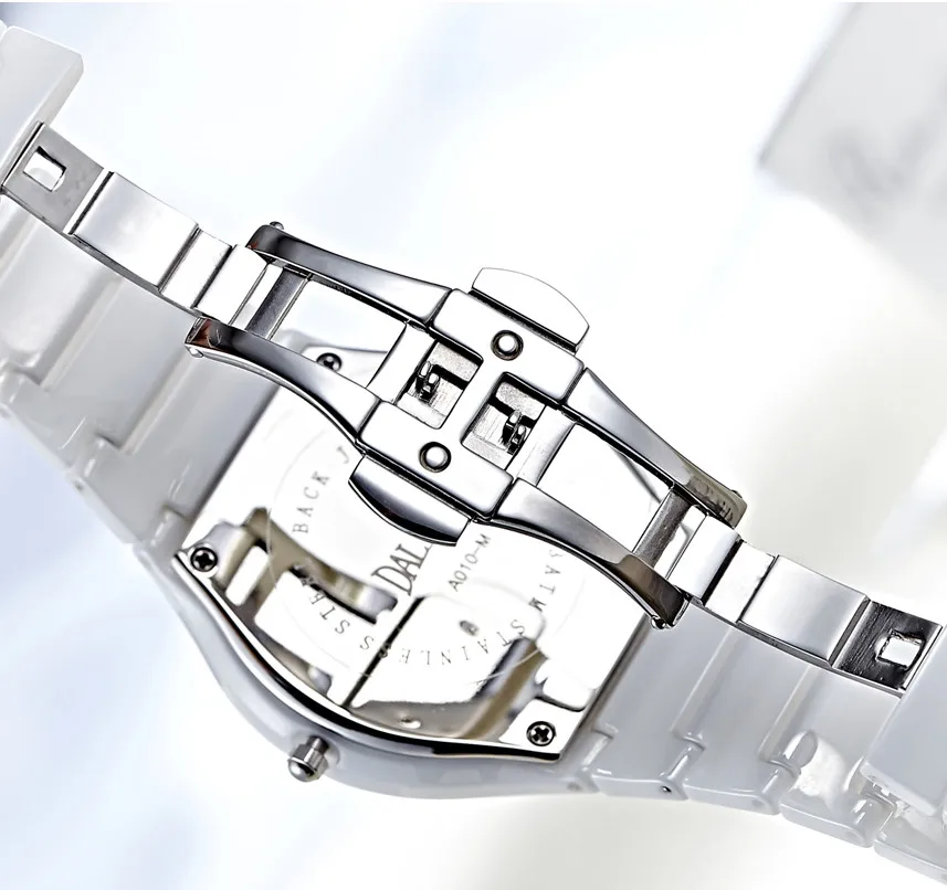 Лидирующий бренд Для женщин кварцевые Керамика часы Дамская мода Любители