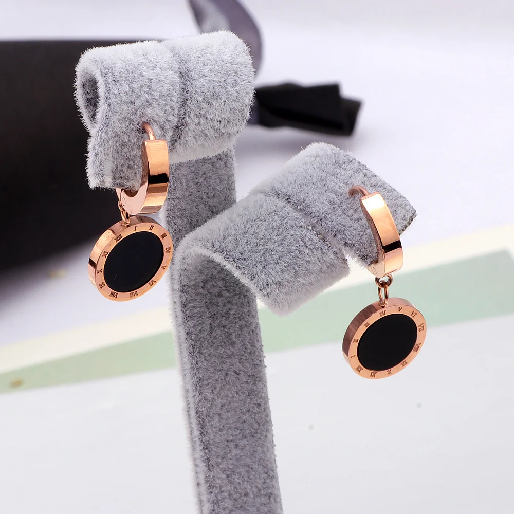 Горячая Распродажа брендовые ювелирные изделия серьги капли розового золота