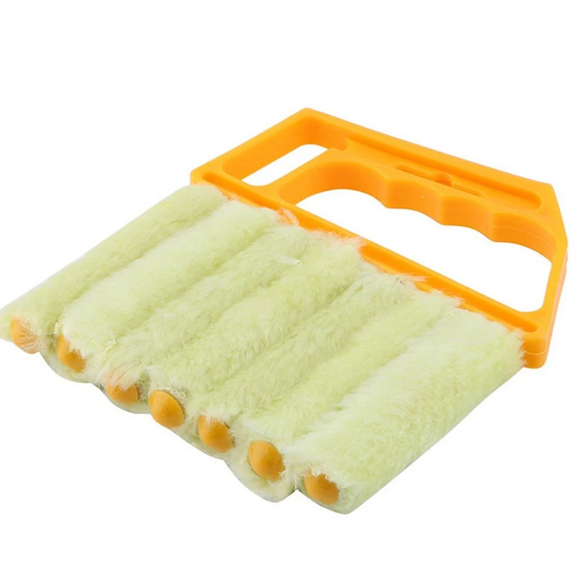 

300 pcs Vertical Window Blinds Brush Cleaner Mini 7 Shape Hand Held Window Brush Pinceis Novelty Households Cleaning