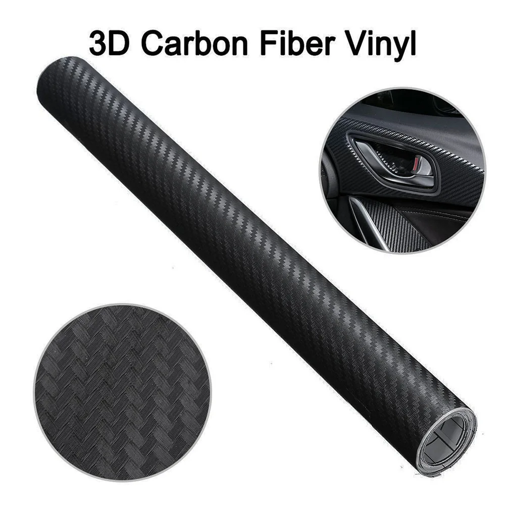 127 см X 30 Авто DIY 3D текстурированный углеродное волокно ПВХ рулон наклейки для