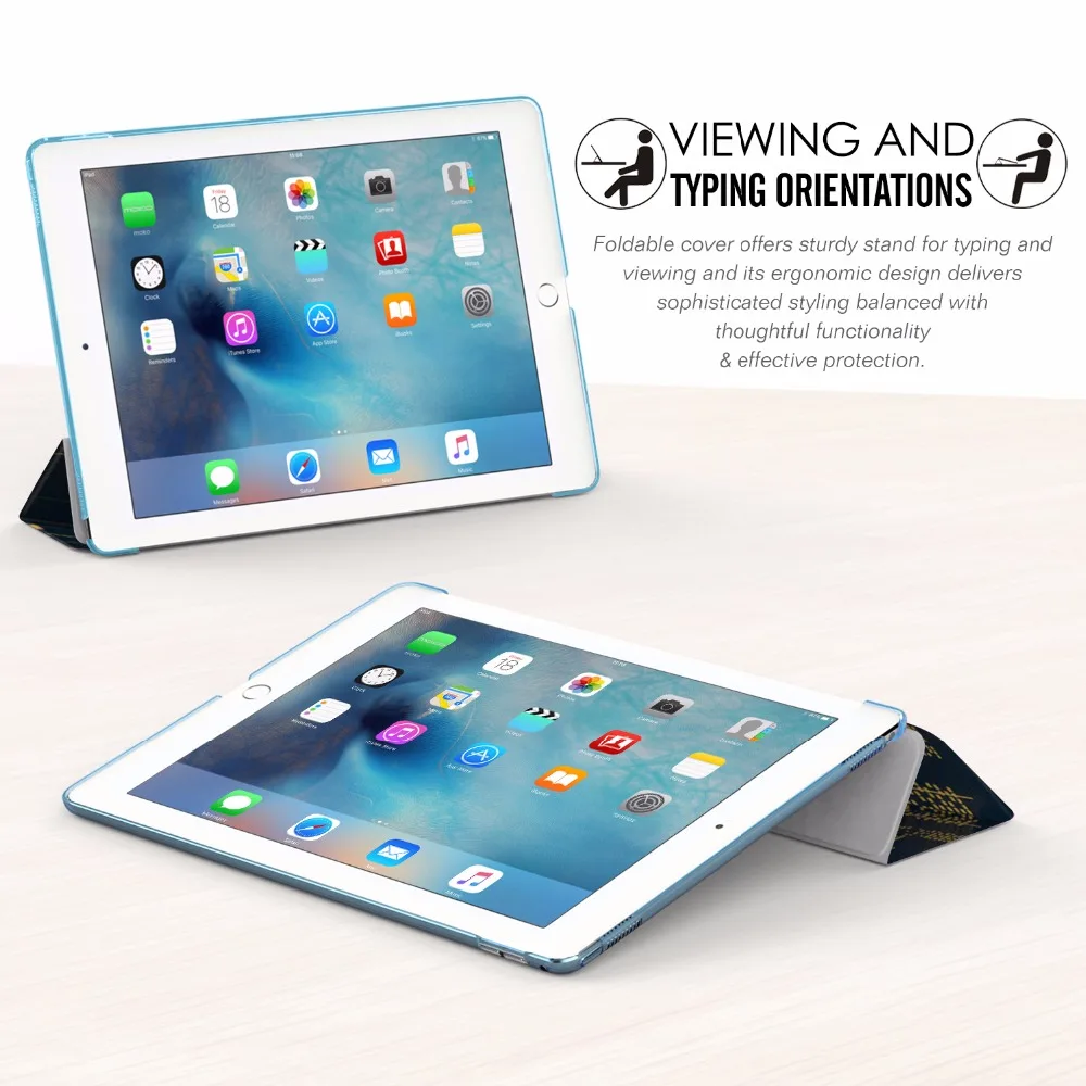 Чехол для iPad Pro 9 7 тонкий легкий умный чехол с подставкой полупрозрачный матовый