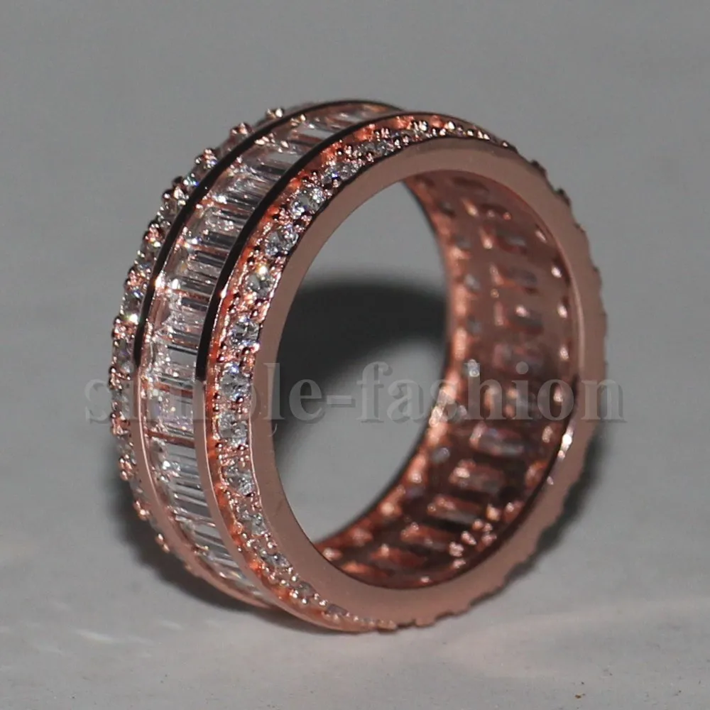 Модное ювелирное изделие Женское Обручальное Ювелирное кольцо розовое золото