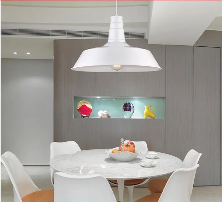 Лофт промышленный винтажный подвесной светильник Ретро с абажуром|light bulb battery