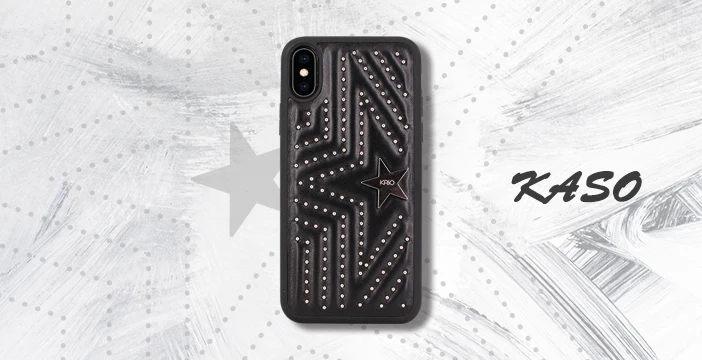 Японский модный телефон чехол для iPhone 6 7 8 plus кожа заклепки Звезда Мягкий из ПУ для задней крышки для iPhone X XR Xax чехол