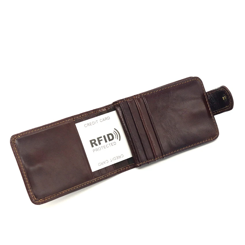 DERI CUZDAN RFID Card Wallet 2017 Fashion Holder Genuine Leather Men Brand Hasp Case Bag Rfid Porte Carte | Багаж и сумки