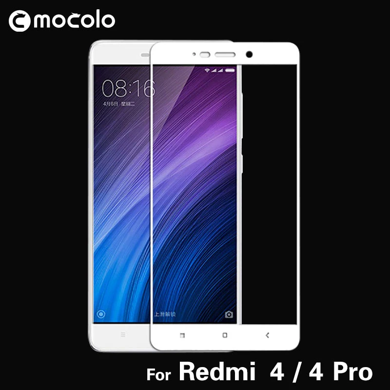 Фото Mocolo для Xiaomi Redmi 4 Pro стекло закаленное 2.5D полное покрытие защита экрана 5 0 Prime