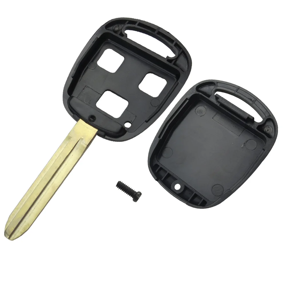 OkeyTech 2/3 кнопки Auto Key Fob замена ключа автомобиля чехол для Toyota Yaris Прадо Tarago Camry с TOY43