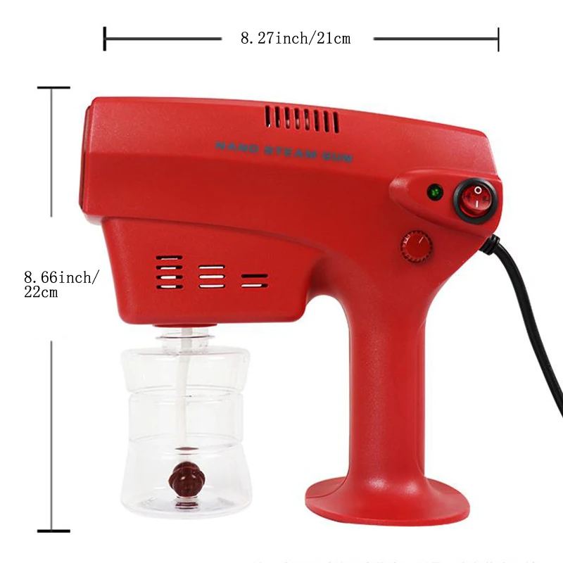 

Hair Spray Nano Mister Hair Steamer Hair Coloring Nano Steam Gun Hair Care Spa Humidifier 260ML Tank Blue Nano Mixed Vapor