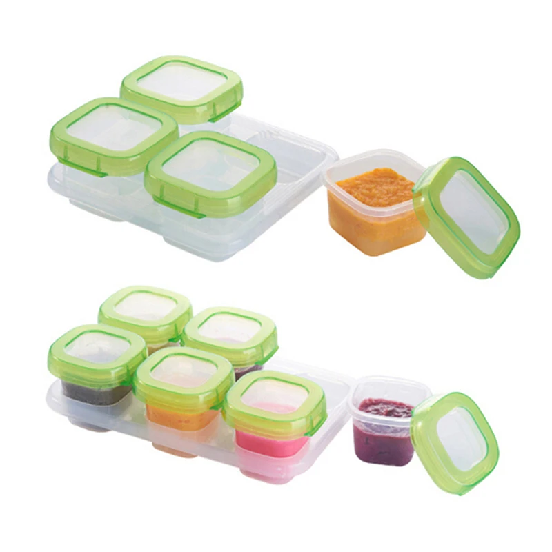 Многоразовые штабелируемые стаканы для хранения в 1 наборе контейнеры пищевых