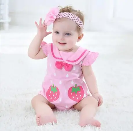 Infantile/Летняя одежда для альпинизма комбинезоны девочек от 3 до 6 месяцев хлопковая