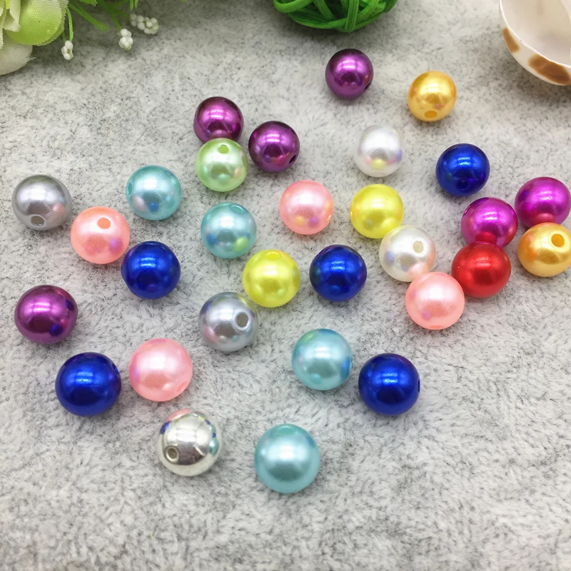 Круглые бусины с акриловым жемчугом 4/6/8/10 мм свободные модные аксессуары для