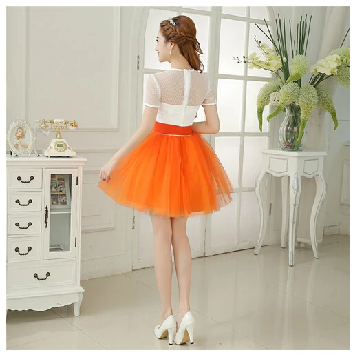 Платье невесты из фатина с коротким рукавом в стиле принцессы|bridemaid dress|dress