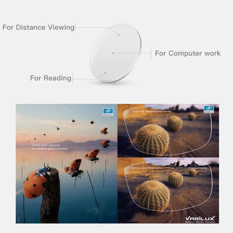 Прогрессивные линзы ESSILOR Varilux 1 50 56 59 (добавить 0 75 ~ 3 50) очки Liberty по рецепту