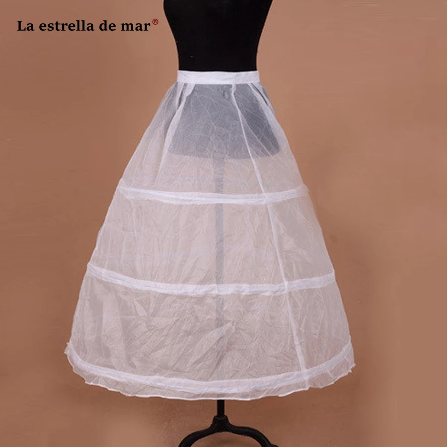 

Нижняя юбка, новинка, белые 3 обруча 91 см длиной, женские Подъюбники для взрослых, недорогие Подъюбники