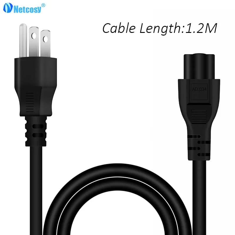 Netcosy AC как для Микки Мауса Стиль Клевер шнур питания кабель для ноутбука ноутбук Питание адаптер зарядное устройство