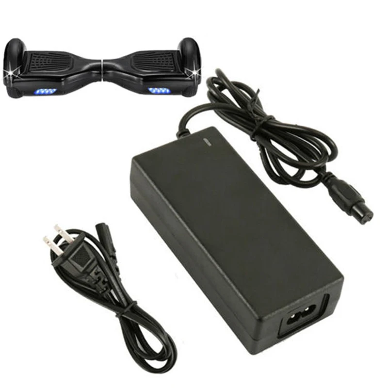 Power Adapter Charger For 2 Wheel 36V Self Balancing Scooter Hoverboard US Plug 42V 2.0A Output