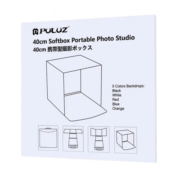 PULUZ 40x40 см фотостудия коробка складная фотостудия съемки мягкие коробки DOM668