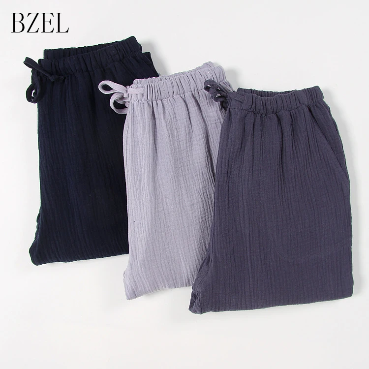 Мужские пижамные штаны BZEL однотонные для сна мужское нижнее белье брюки Piyamas