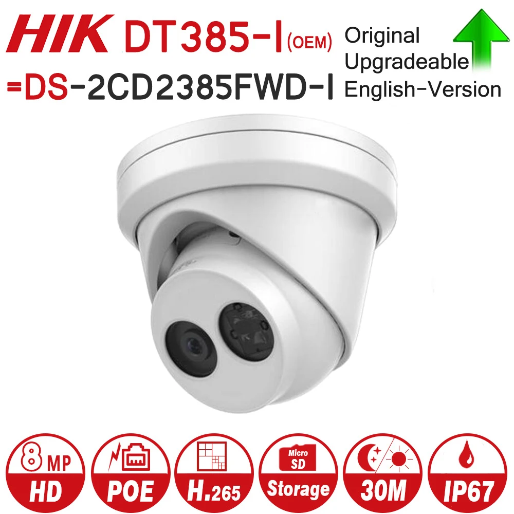 Hikvision OEM 4 K 8POE системы видеонаблюдения Комплекты NVR DT608 H2/P8 (OEM DS 7608NI K2/8 P) шт камера