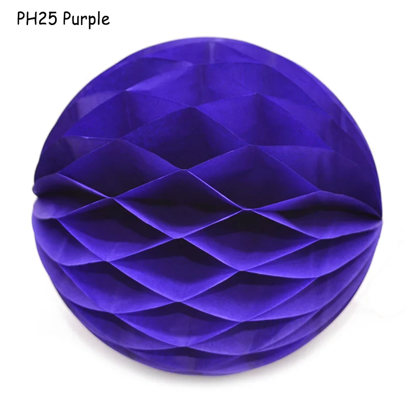 PH25 1 шт. 2 ''-12'' китайские круглые Висячие бумажные сотовые Цветы шары для рукоделия вечерние, свадебные, домашние DIY декоративные бумажные фонари с помпоном - Цвет: PH25