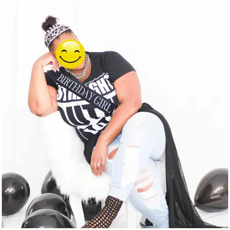 Комплект с короной и поясом для девочек надписью на день рождения детей взрослых