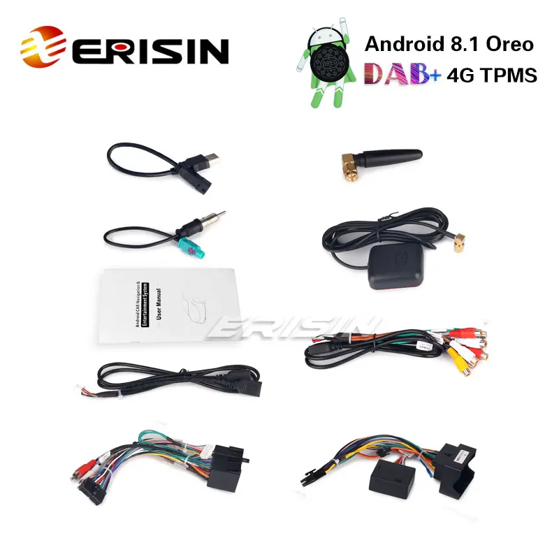Erisin ES8290V 9 &quotAndroid 8 1 DAB + 4G TPMS DVR автомобиля радио gps навигации для VW ГОЛЬФ сиденья