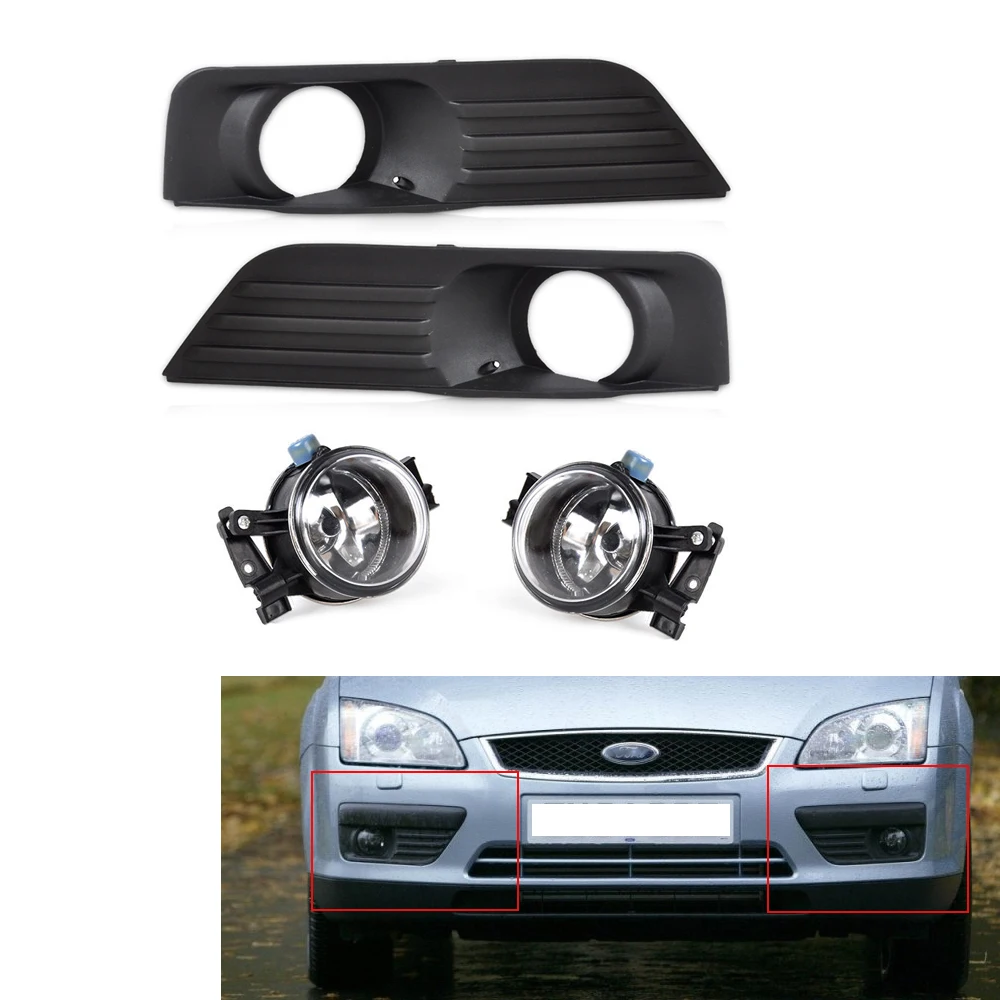

Автомобильная противотуманная фара с комплектом для гриля для Ford Focus 05-07 06 2.0L