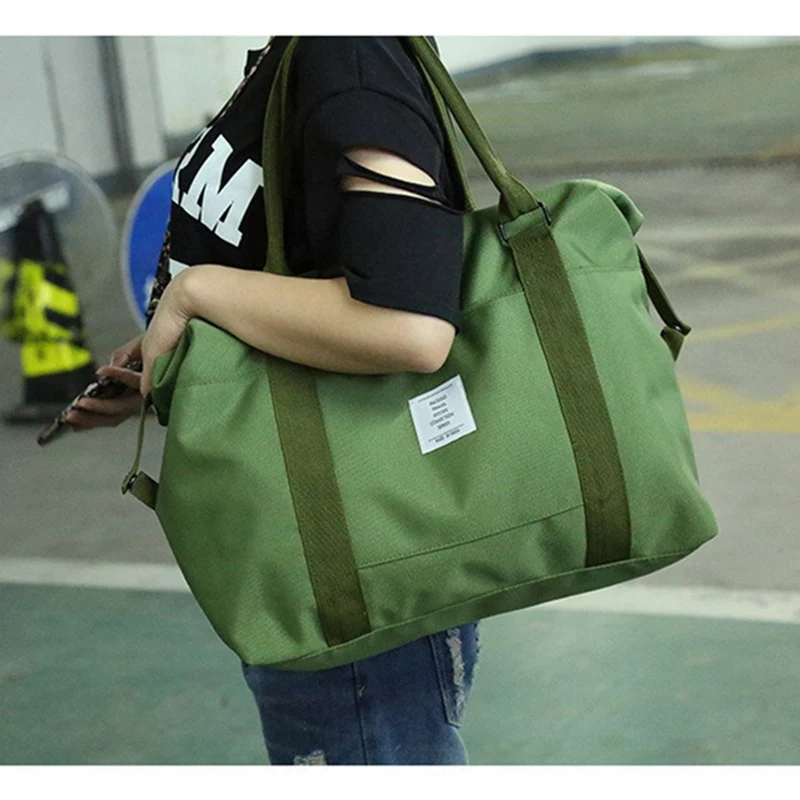 RUPUTIN Travel Abroad Boarding Bag Large Capacity Hand Luggage Shoulder Bag Storage Clothes Bag Trolley Case Oxford Travel Bag