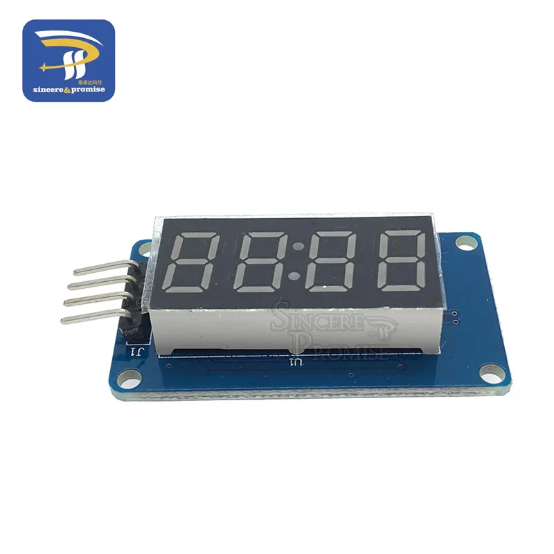 1 шт. TM1637 4 бита цифровой светодиодный дисплей модуль для arduino 7 сегментов 0,36 дюймов часы красный анод трубки четыре последовательных драйвер платы Пакет