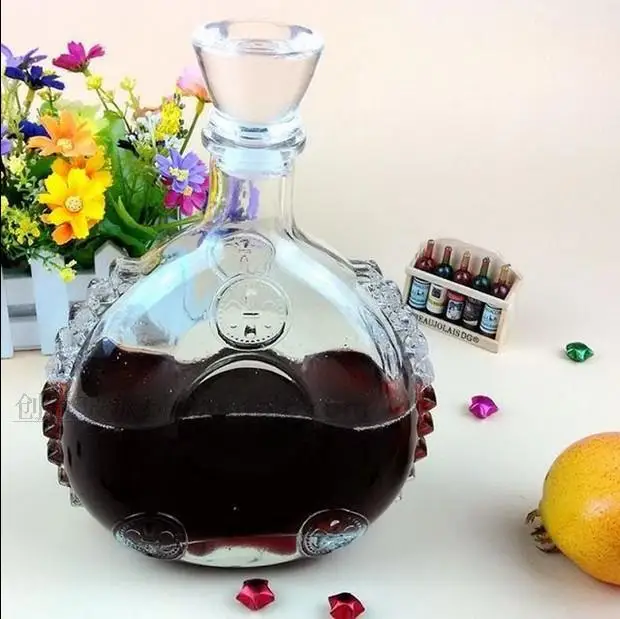 1 шт. новая стеклянная бутылка для виски ликера 750 мл|wine carafe|crystal bottlecrystal wine bottle |