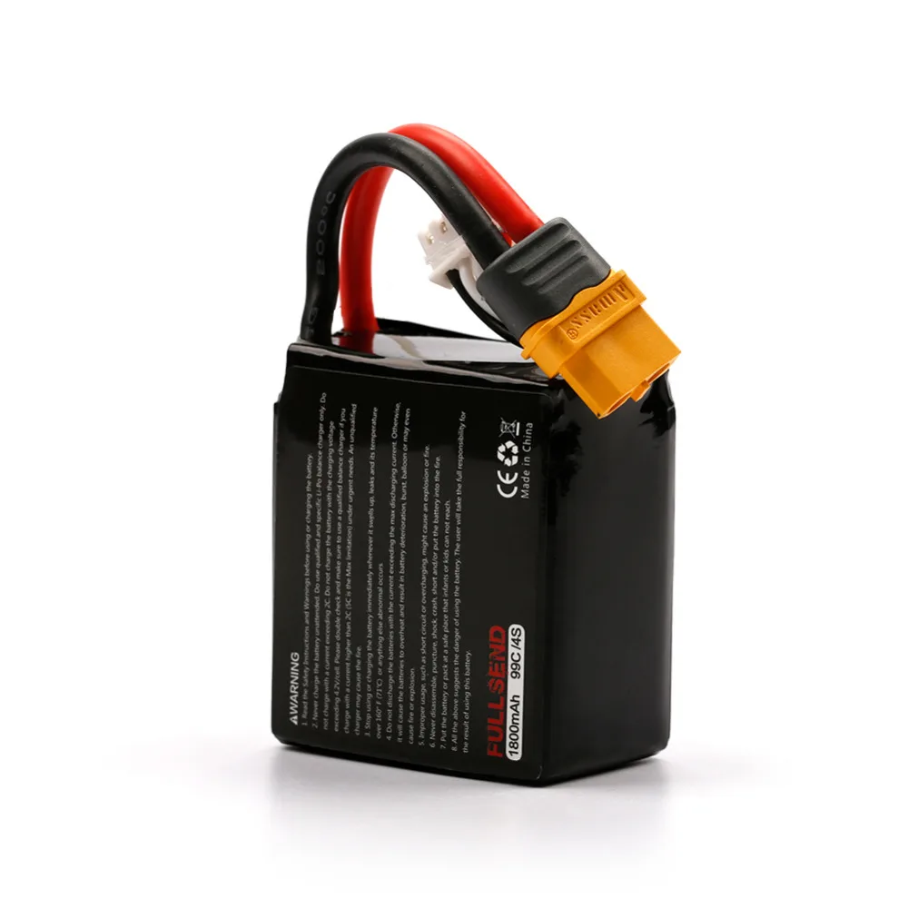 Перезаряжаемый литий полимерный аккумулятор ZOP Power 14 8 В 1800 мАч 80C 4S Lipo Батарея с amsaa