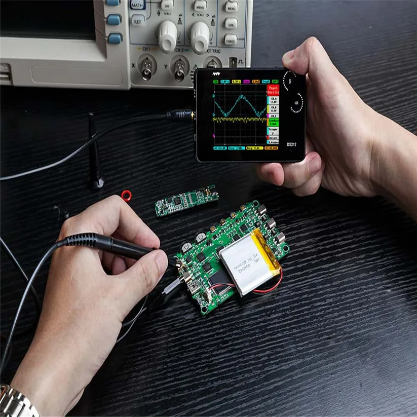 Цифровой осциллограф CARPRIE MINI DS212 15001K цифровой с корпусом td0712 Прямая