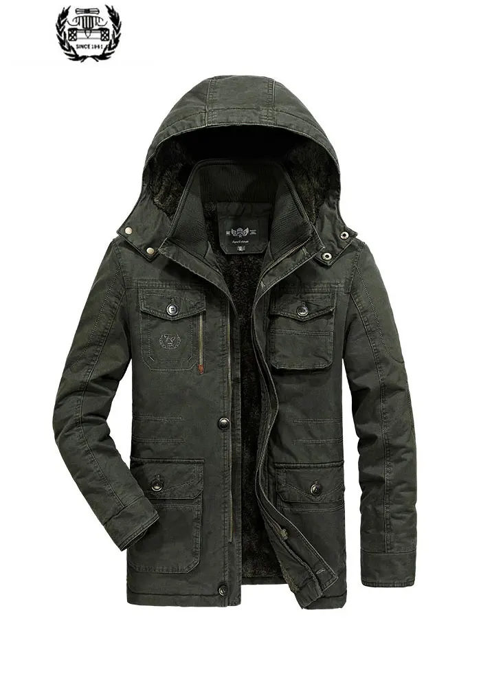 Новая Осенняя зимняя верхняя одежда флисовые куртки 7XL 8XL Мужское пальто с карманами и капюшоном размера плюс повседневные парки и пуховики