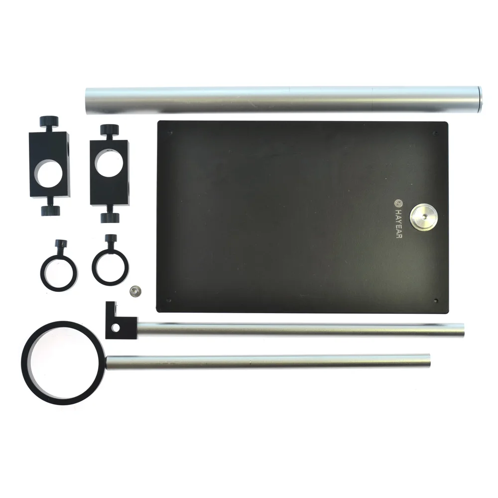 Вращающаяся стойка для микроскопа с двумя рукоятками настольная алюминиевая ЧПУ