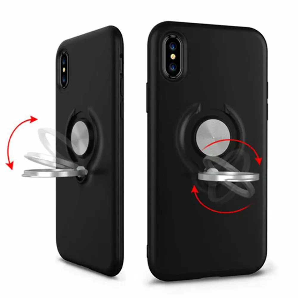 Hide Ring Stand Holder Phone Case For iPhone X XS MAX XR 11 8 7 6 6S Plus Car Magnet Back Cover Pro Coque | Мобильные телефоны и